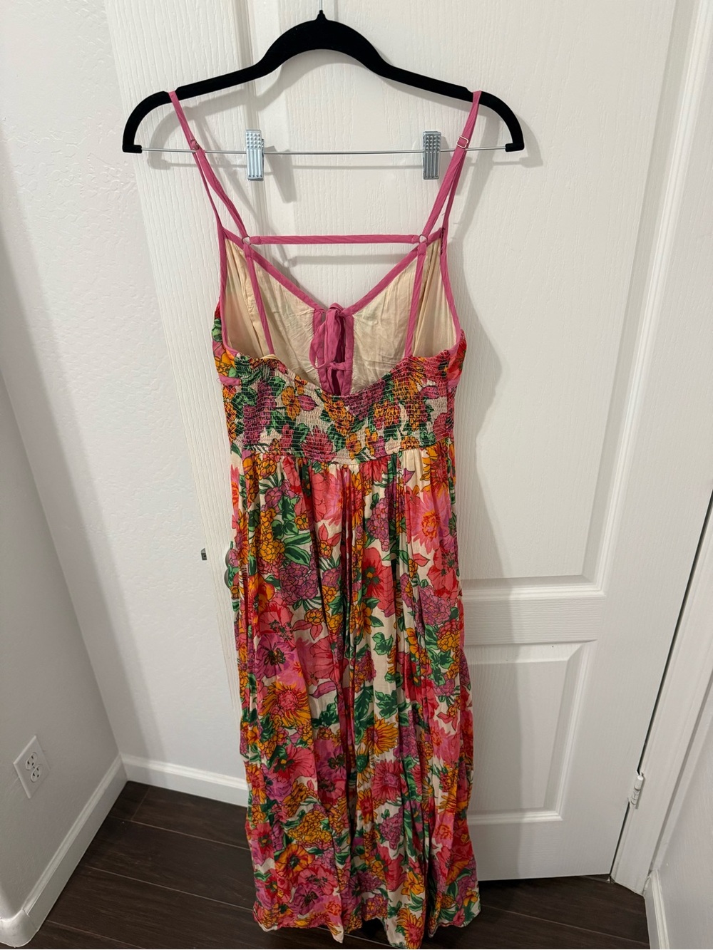 Free People Dream Weaver Maxi Dress, Pink Floral - Picture 6 of 9